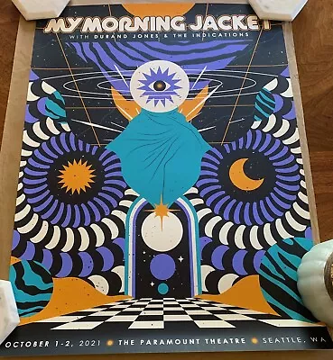 My Morning Jacket Seattle Paramount Theatre 2021 Concert Poster • $40