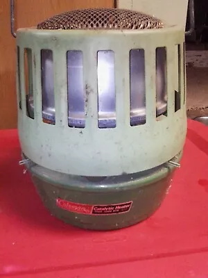 Coleman Catalytic Heater Vintage Avocado Green Camping Or Cabin Room Personal • $55