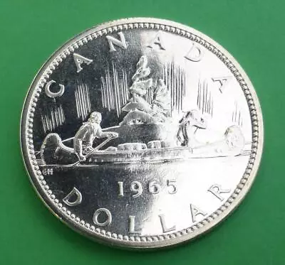 1965 Canada Voyageur Dollar 80% Silver Coin Royal Canadian Mint KM #64.1 • $26.65