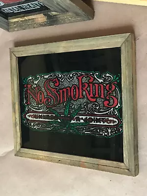 NEW Vintage NO SMOKING UNLESS IT’S A JOINT Carnival MIRROR Pot Marijuana 70-80’s • $29.99