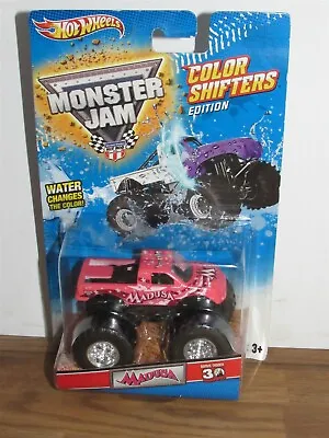 Mattel Hot Wheels Monster Jam Color Shifters Edition Madusa Truck MOC MOSC New • $109.99