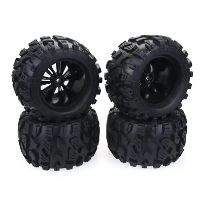 £23.88 • Buy 4x 1/10 RC Monster Truck Wheels Tires Set For HPI HSP ZD Racing LRP 12mm Hex