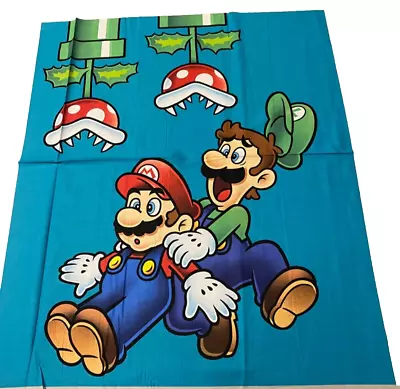 Mario Brother’s Bright And Fun Cotton Fabric Panel • $17.99