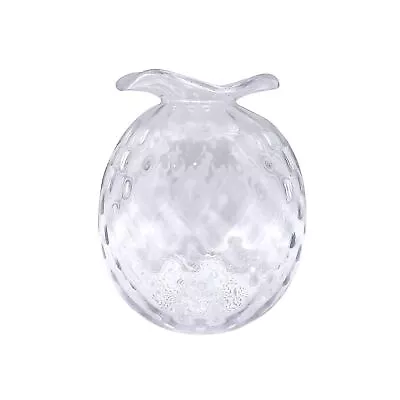 MARIPOSA Handblown Large Glass Pineapple Bud Vase Clear • $161.29