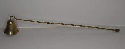 £10.99 • Buy Vintage Brass Candle Snuffer With Twisted Handle 30cm 