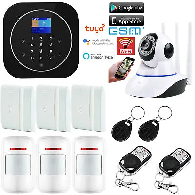 T84 WIFI APP GSM RFID Wireless Tuya Home Security Alarm Burglar System+IP Camera • $118.74