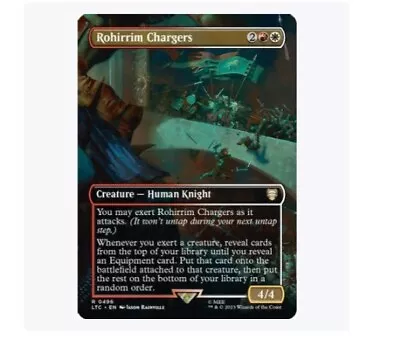 MTG Rohirrim Chargers Borderless The Lord Of The Rings 0496 Regular • $1.59