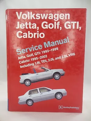 1993-1999 Jetta Golf GTI 1995-2002 Cabrio Repair Service Manual Book VG99 • $49.99