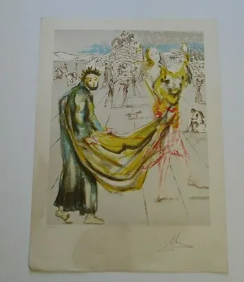 Rare Salvador Dali Lithograph Limited Edition Pencil Signed Surrealism Modernist • $1300