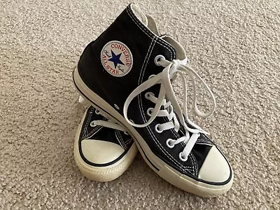 Converse Chuck Taylor All Star Black High Tops - Size 4 • $15