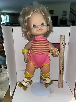 Mattel Baby Skates Doll Roller 1980s Wind Up Toy GM VTG Mod Doll Skating Works • $30