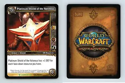 Platinum Shield Valorous #266 March Of The Legion Uncommon Warcraft TCG Card • $2.09