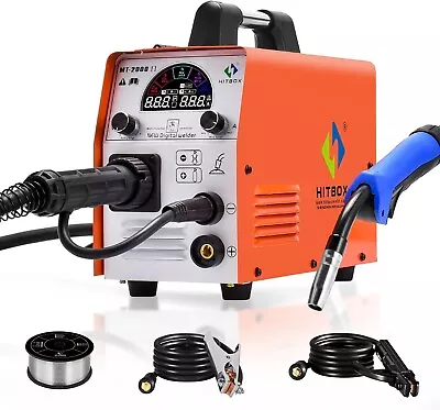 4 IN 1 MT2000 Welder110V/220V 200A IGBT Gas Inverter ARC TIG MIG Welding Machine • £199