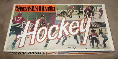 Vintage 1978 STRAT-O-MATIC Ice HOCKEY GAME NHL Teams Shoot Pass Skate GOOD CDN • $54.95