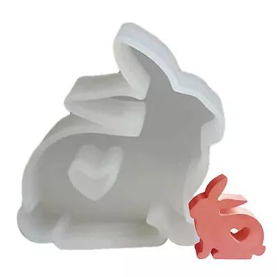 Easter Rabbit Silicone Mold 3D Resin Casting Bunny Mold DIY Handmade Home Decor • $10.70