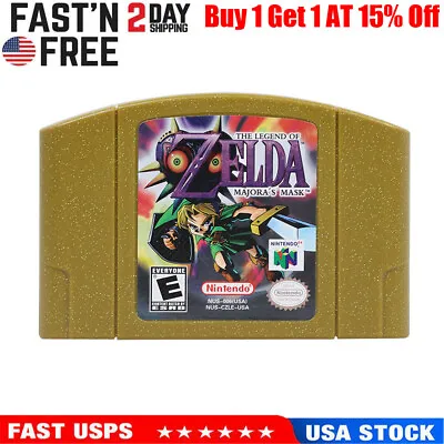 The Legend Of Zelda: Majora's Mask Video Game Console Cartridge For Nintendo N64 • $21.89