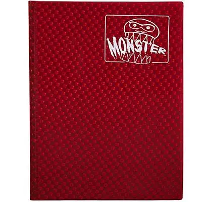 Monster Binder - 9 Pocket Trading Card Album - Holofoil Red (Anti-Theft Pocke... • $36.33