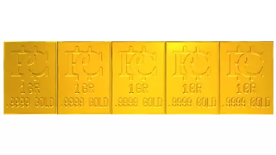 Gold Snap Bar That Breaks Into 5 One GR Bars Gold Bullion .9999 Gold Stamp • $44.99