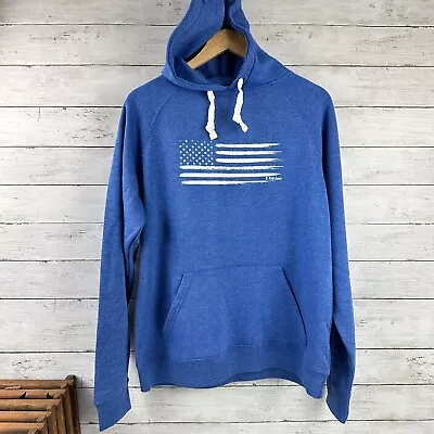 B. Tuff Co Blue Flag Pullover Hoodie Medium Shirt Rodeo Equestrian Cowgirl Tuff • $20.18