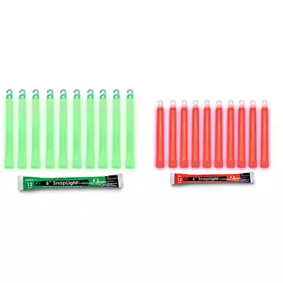 Cyalume Glow Sticks Military Grade Lightstick - Premium Green 6” 20 Pack  • $66.28