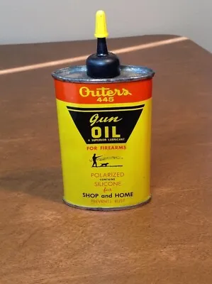 Vintage Outers 445 Gun Oil Handy Oiler 3 Oz Can Tin • $9.95