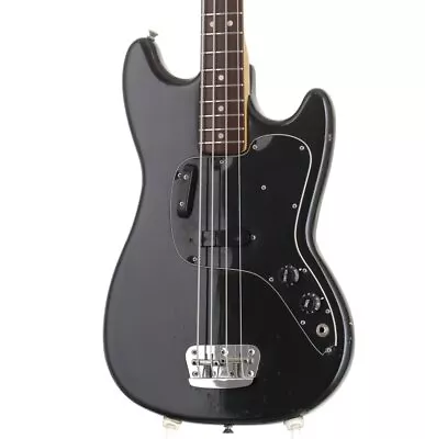 Used Fender Musicmaster Bass Black 1977 3.63kg S/N: S720267 Electric Bass Guitar • $2076.74