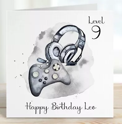 Personalised Gaming Birthday Card Teenager Son Daughter Brother Nephew Gamer • £3.95