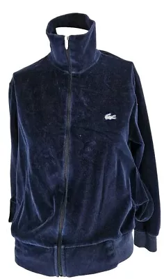 4154 Haymaker Lacoste Track Suit Womens Navy Blue Velvet Cotton Vintage Two... • £55.31