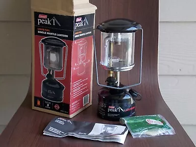 Coleman Peak 1 Model 3022 Backpacking Lantern Single Mantle White Gas Date 11-02 • $99.99