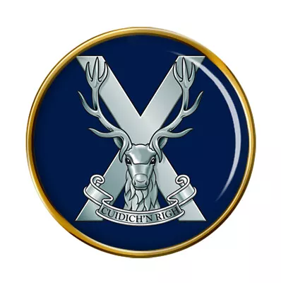£5.50 • Buy Highland Band Of The Scottish Division, British Army Pin Badge
