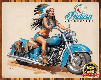 Indian Motorcycle - Painting Since 1901 - Metal Sign 11 X 14 • $27.99