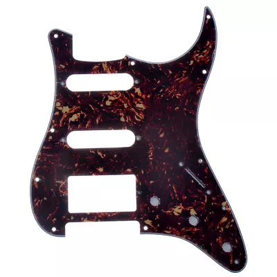 £11.99 • Buy US Standard Strat Guitar Pickguard Dark Brown Tortoise Shell Scratch Plate HSS