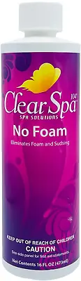 Clear Spa No Foam 16 Fl Oz Bottle For Hot Tubs / Spas • $13.88