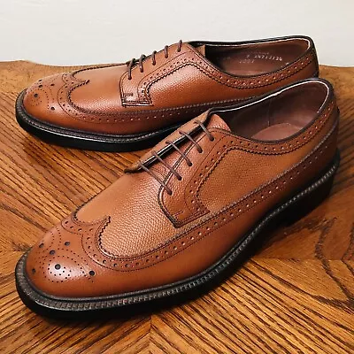 $295 • Buy Nos Unworn | Wonder Arch 9d Brown Longwing Blucher V-cleat Vintage Dress Shoe