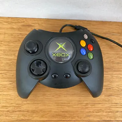 ☘️ Genuine Microsoft Original Xbox Duke Fat Controller Wired Gamepad Black • $45