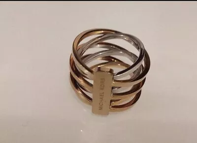 Michael Kors Two-Tone Steel/gold Plate Ring • £30