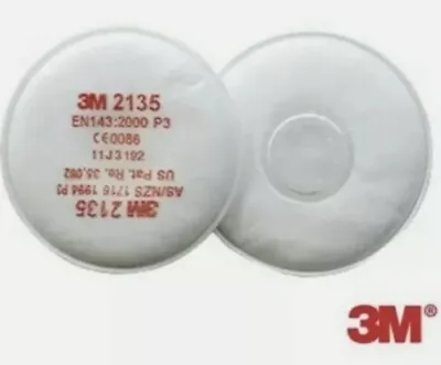 3M 2135  Filters  X 1 Pair Individually Wrapped For Use With 6000 7000 Face Mask • £6