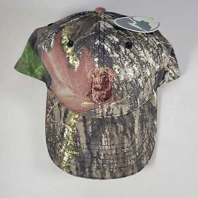 Mossy Oak Hat Mens Strapback Camouflage Dog USA Baseball Cap One Size With Tags • $14.96