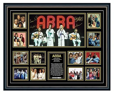 $109.99 • Buy Abba Waterloo Ring Ring Signed Photo Poster Limited Framed Memorabilia