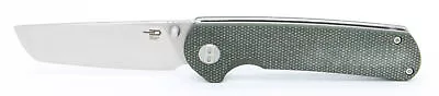 Bestech Sledgehammer Folding Knife Green Micarta Handle D2 Plain Edge BG31B-1 • $52