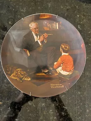 Norman Rockwell Vintage 1982 Collector Plate The Tycoon  Knowles Limited Edition • $9.99
