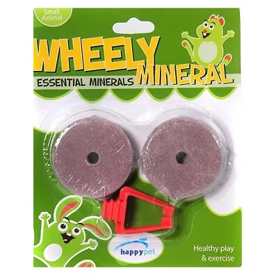 Happy Pet Wheely Corny Salty Or Mineral Lick Stone Minty Rabbit Guinea Pig Rats • £5.39
