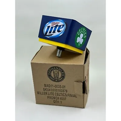 Miller Lite Boston Celtics Tap Handle Finial Promo 1.5  • $29.99