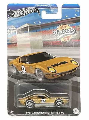 2024 Hot Wheels Vintage Racing Club 1971 Lamborghini Miura SV 4/6 • $7.99