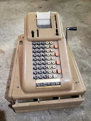 VINTAGE 1950s Victor Cash Register Mid-Century Model X-6 Or X-61 Parts Or Repair • $42