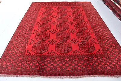 7' X 9' Vintage Afghan Filpai Hand-Knotted Wool Area Rug Tribal Carpet • $1413.60