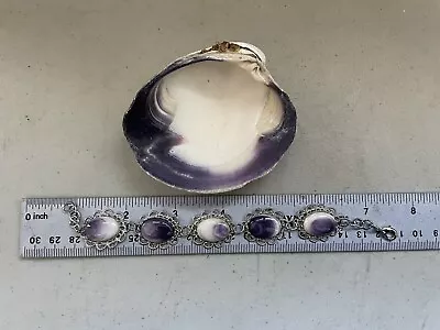 BR3 Costume Wampum Bracelet Quahog Shell 7  To 7.5 Inches Adjustable • $44