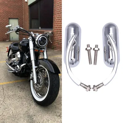 $39.69 • Buy Chrome Motorcycle Mini Oval Mirrors For Yamaha V Star 650 XVS650 950 1100 1300