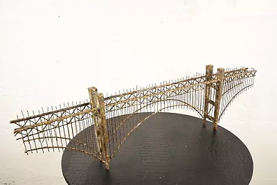 Large Brutalist Mid Century Metal Bridge C. Jere Style Sculpture Standing/Wall • $224.99