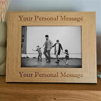 £8.99 • Buy Personalised Wooden Photo Frame Valentine Anniversary Birthday Wedding Gift